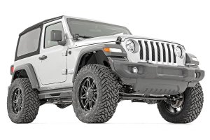 Jeep Wrangler Suspension Lift Kit - Front + Rear - Rough Country - 3.5 Inch Lift + Adj LCA + Vertex - '18-'23